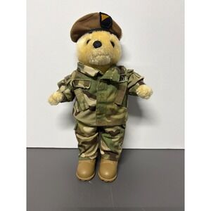 IRA‎ Greeting Inc US Army Bear Ranger Patch Stuffed Animal 10" Veteran Gift
